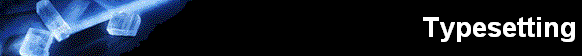 Typesetting